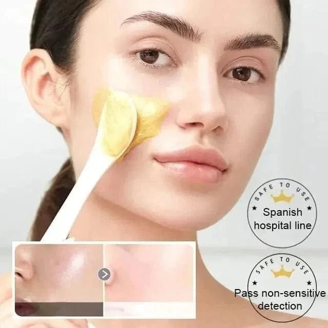 Glowizio™ | Face Mask Facial Peel Off Mask Collagen Sheet Masks For Glowing Skin Glowzio™ Magical Gold Peel Mask (Pack of 2) Zaavio®