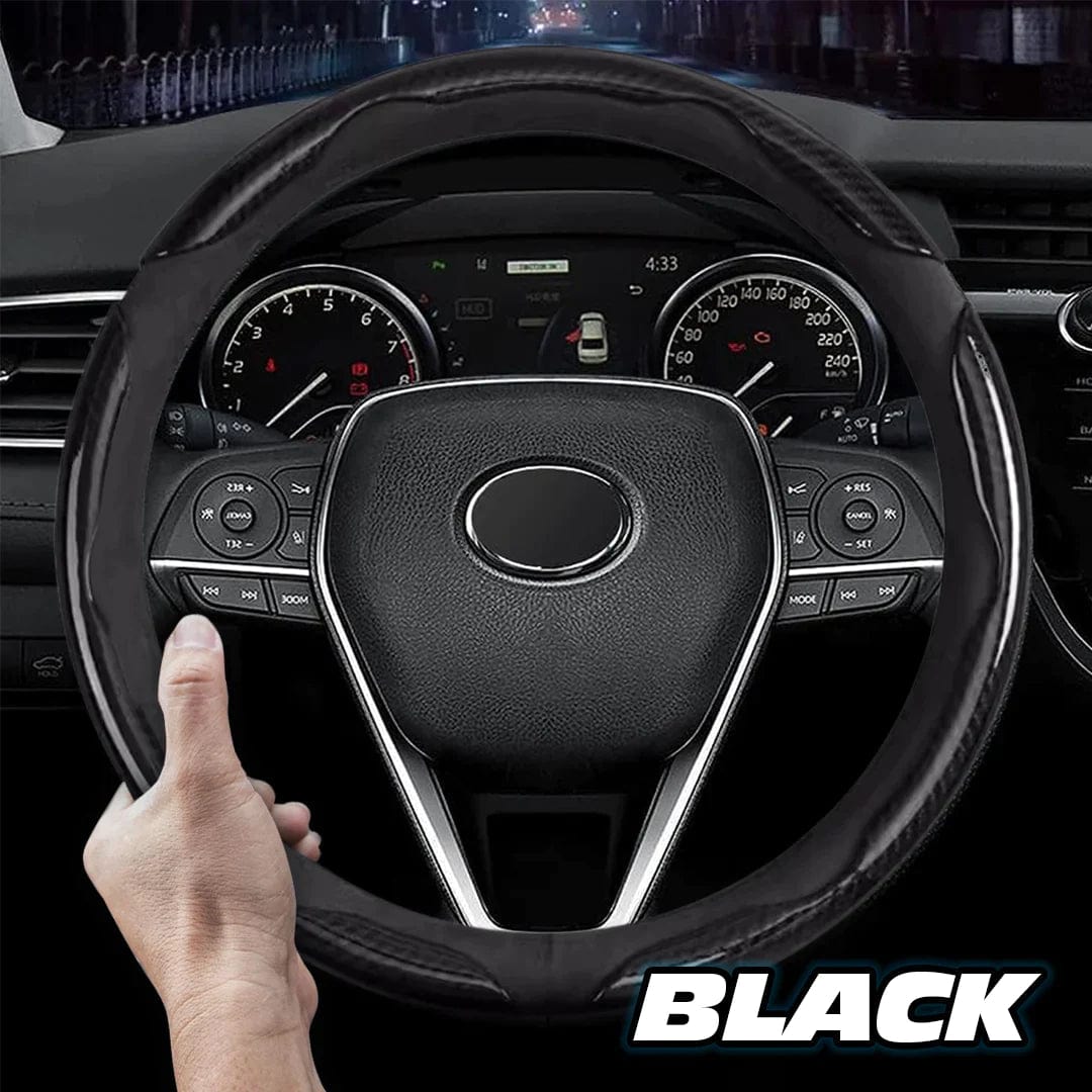 Grey Black Anti-Slip Steering Wheel Cover (2 Side Set) Zaavio®