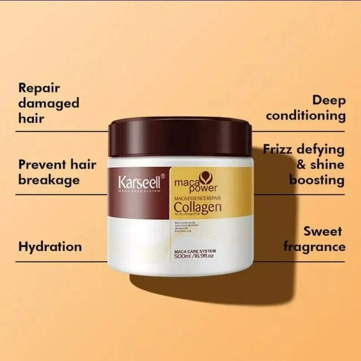 Hair Mask Hairstyle Care Frizzy Hair Treatment Dry Hair Mask - SilkTouch™️ Maca Power Collagen Hair Mask (Pack of 2) SilkTouch™️ Maca Power Collagen Hair Mask (Pack of 2) Zaavio®