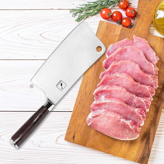 High-Carbon Stainless Steel Meat Cleaver Zaavio®