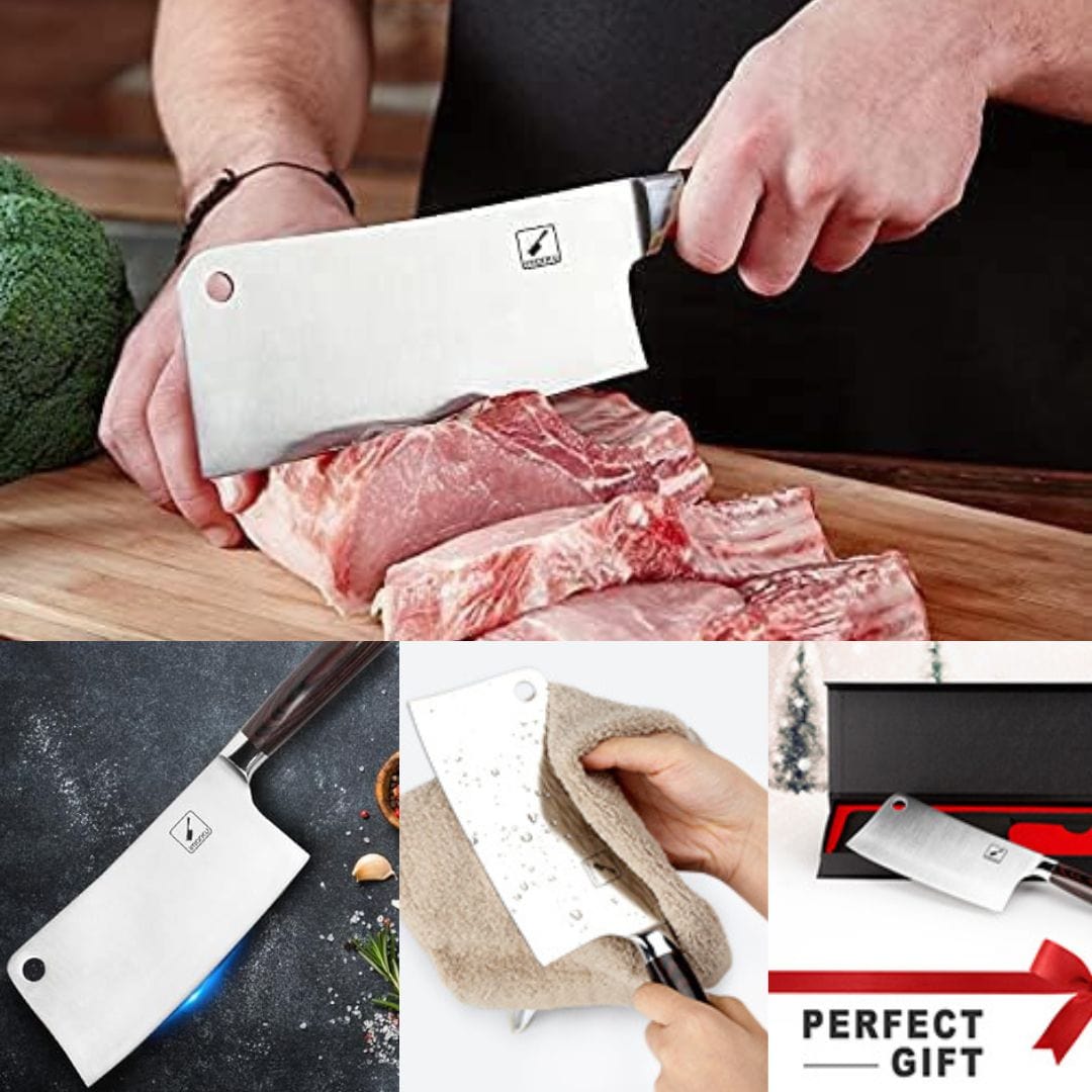 High-Carbon Stainless Steel Meat Cleaver Zaavio®