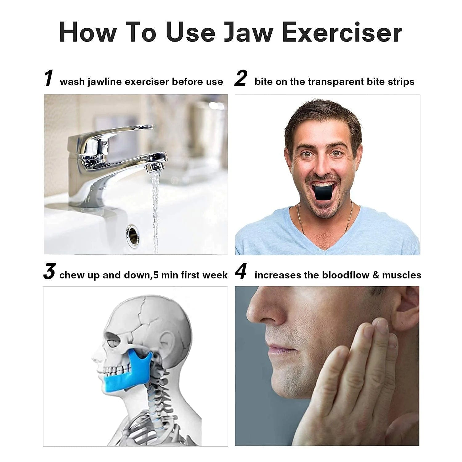 Jawline Exerciser (Pack of 2) Zaavio®