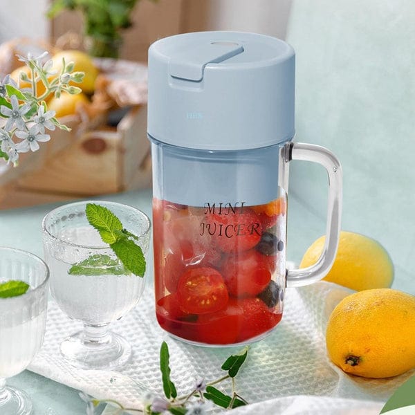 Juicer Mixer Handle Blender Portable Juicer Fruit Blender - ZipPuree™️ 2 In 1 Portable Crusher Juicer With Handle & Straw ZipPuree™️ 2 In 1 Portable Crusher Juicer With Handle & Straw Zaavio®