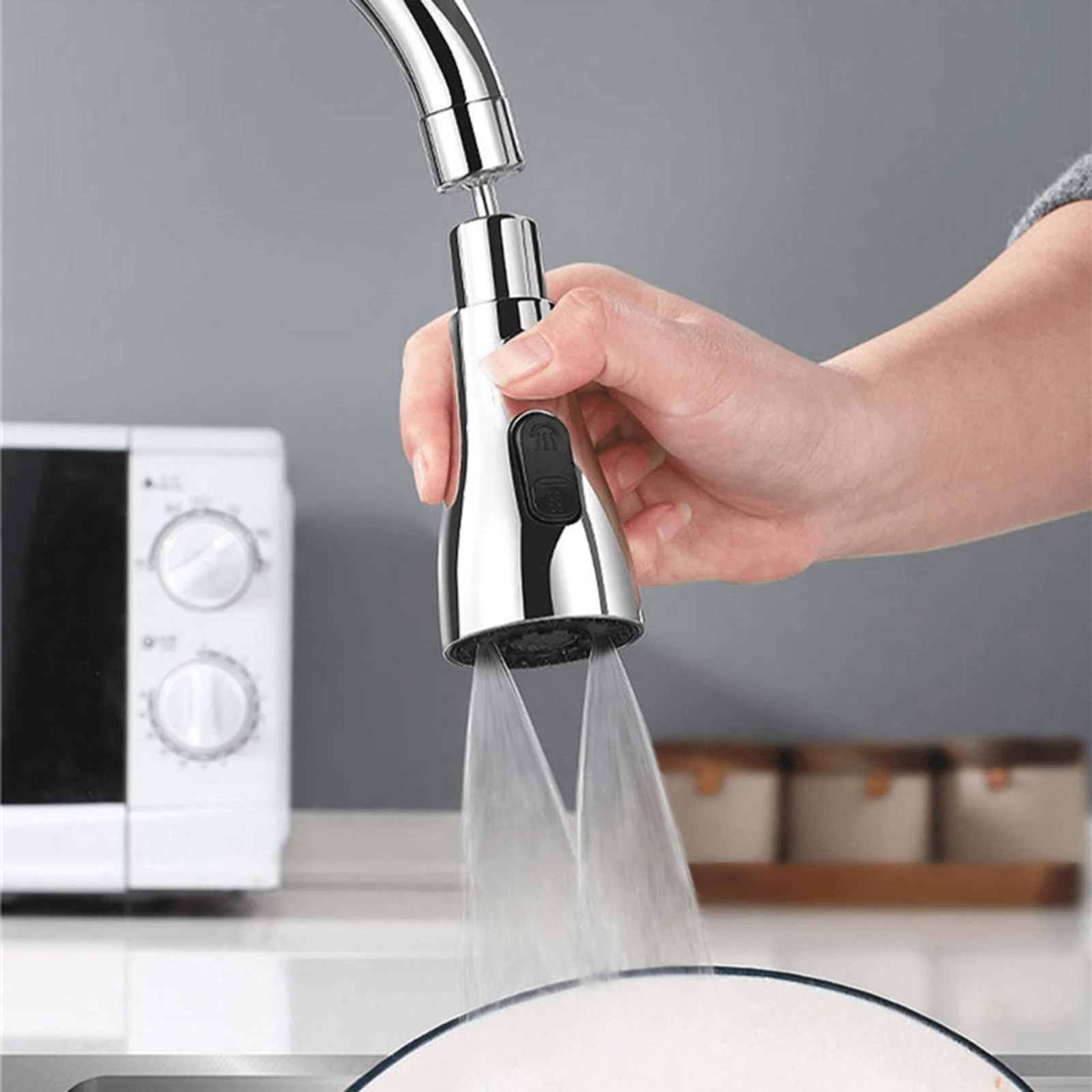 Kitchen Accessories Sink Tap Water Aerator Faucet Tap Purifier  - 3 Modes Water Faucet Sprayer Faucezy™️ 3 Modes Water Sprayer Zaavio®