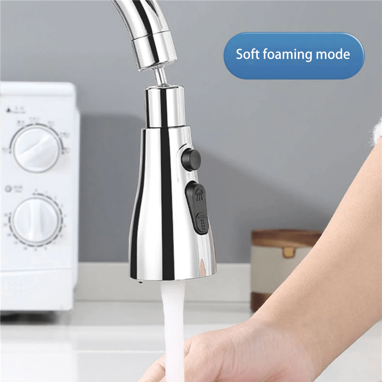 Kitchen Accessories Sink Tap Water Aerator Faucet Tap Purifier  - 3 Modes Water Faucet Sprayer Faucezy™️ 3 Modes Water Sprayer Zaavio®