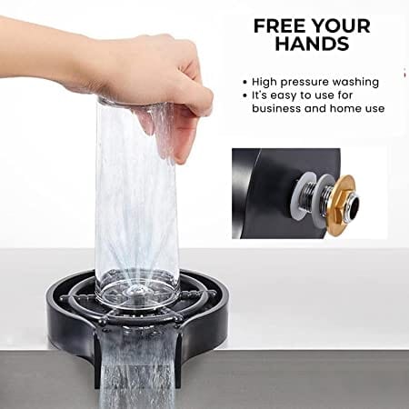 Kitchen Sink Tap Faucet Washer Taps Glass Water Rinser - Shineeze™️ Large Kitchen Taphole Sink Rinser ABS Bar Washer Zaavio®