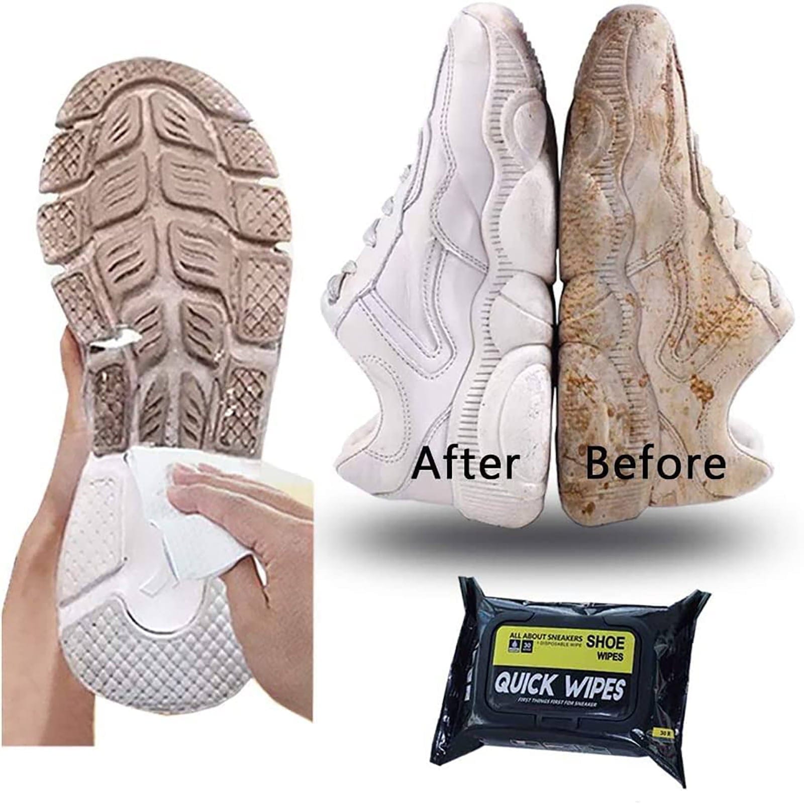 Large Bag Instant Shoe Cleaning Wipes Zaavio®