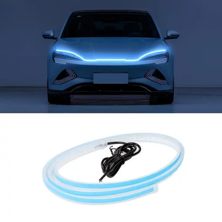 Led Light Neon Strip Lights Rgb Cob Lighting Decoration Ambient Lights - Universal Flexible Car Led Hood Strip Lights (White Light) FlexBeam™️ Car Led Hood Strip Lights Zaavio®