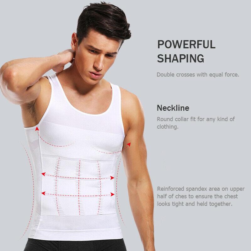 Men Tummy Tucker Slimming Vest Mens Waist Trainer Undershirt Trimmer - Flexvest™ Flexvest™ Zaavio®