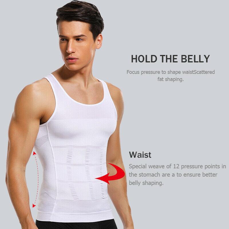 Men Tummy Tucker Slimming Vest Mens Waist Trainer Undershirt Trimmer - Flexvest™ Flexvest™ Zaavio®