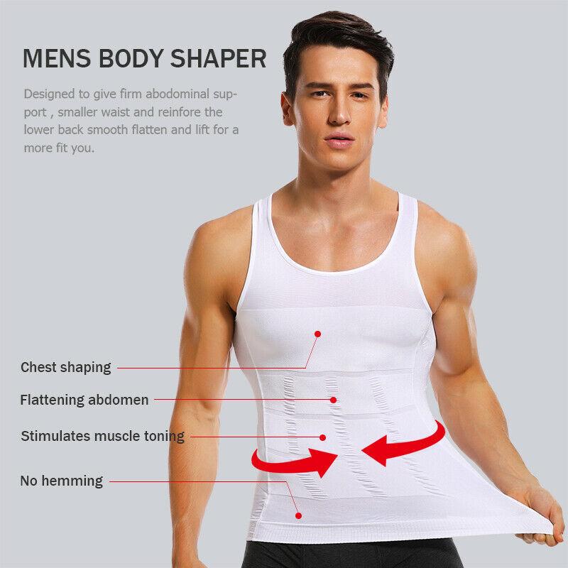 Men Tummy Tucker Slimming Vest Mens Waist Trainer Undershirt Trimmer - Flexvest™ Flexvest™ Zaavio®