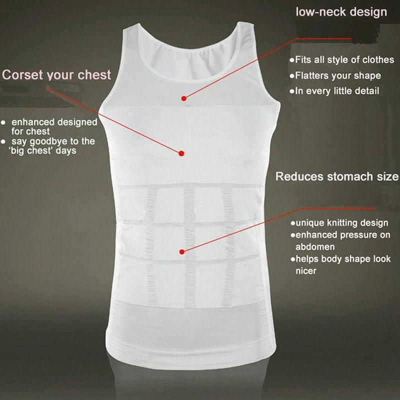 Men Tummy Tucker Slimming Vest Mens Waist Trainer Undershirt Trimmer - Flexvest™ Flexvest™ Zaavio®