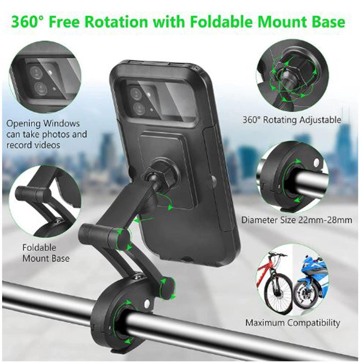 Mobile Holder For Bike Phone Holder On Bike Bicycle Mobile Holder - Ridevize™️ Ridevize™️ Zaavio®