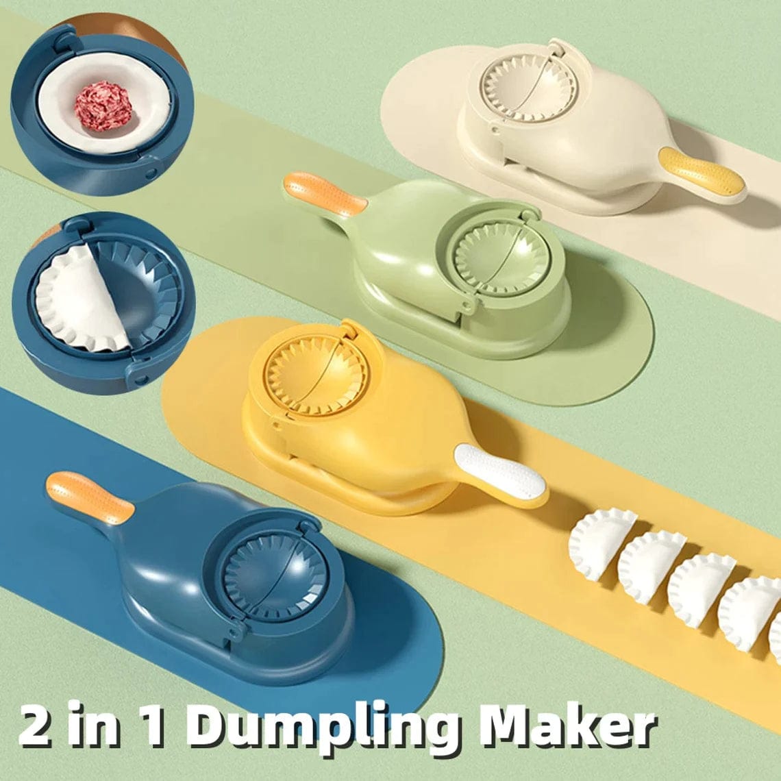 Momos Making Machine Dumpling Maker 2 in 1 Dumpling Mould Press  - DumpliPro™️ DumpliPro™️ Zaavio®