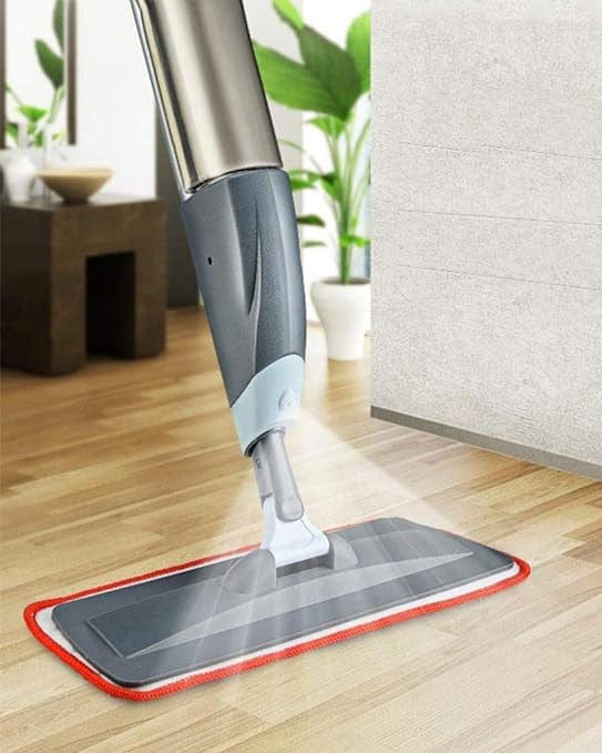 Mopify™️ | Tile Cleaner Bathroom Floor Cleaning Brush Kitchen Mop Brush Wiper Mopify™️ Floor Cleaning Mop Stick with Spray Bottle Zaavio®