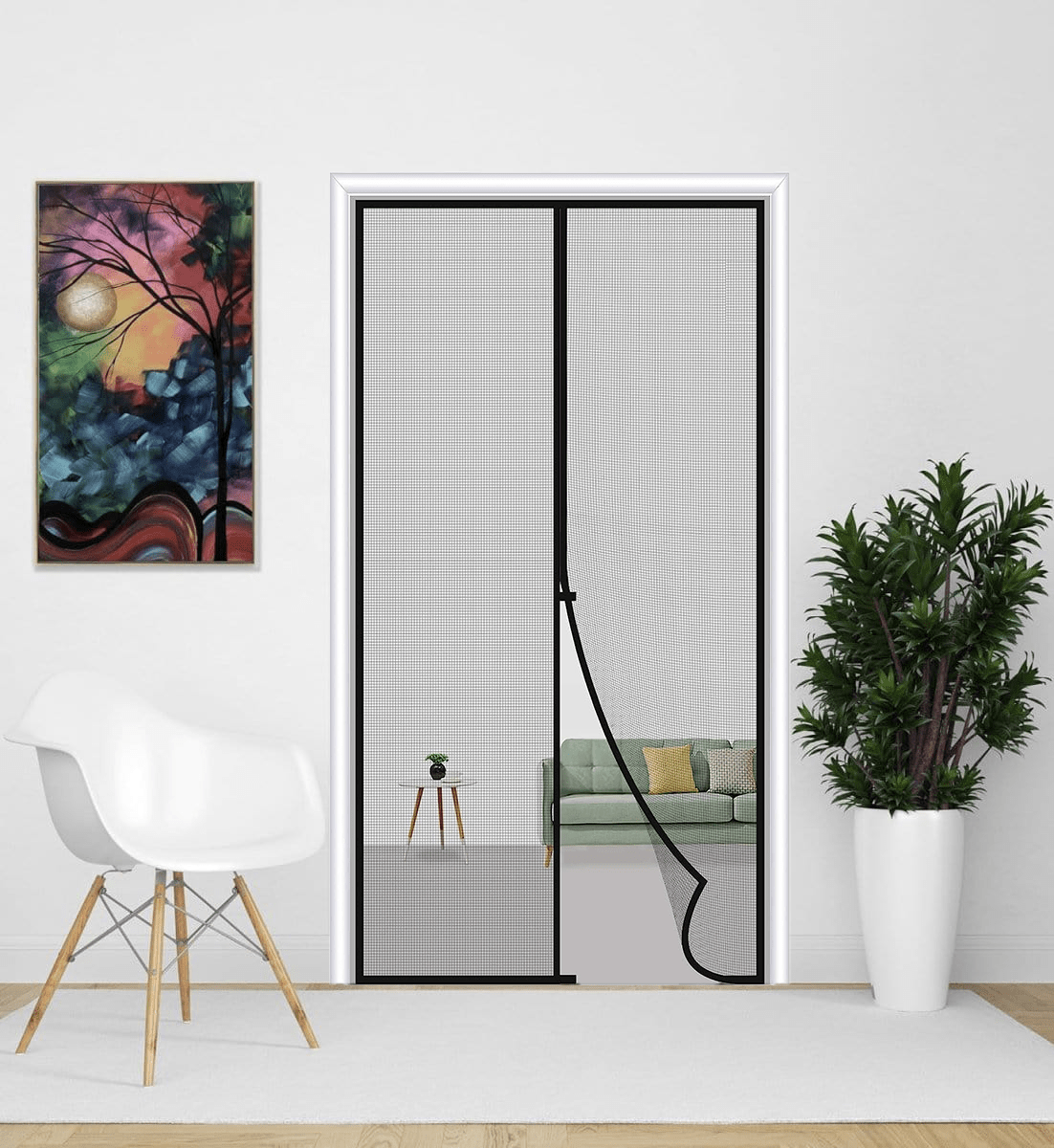 Mosquito Net For Windows And Doors Mesh Door Window Nets  - Mosqout™️ Smart Magic Mesh Mosqout™️ Smart Magic Mesh Zaavio®