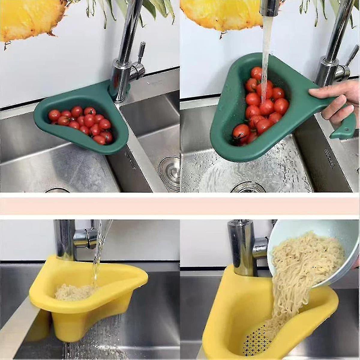 Multipurpose Kitchen Sink Organizer Corner Dish (Pack of 3) Zaavio®