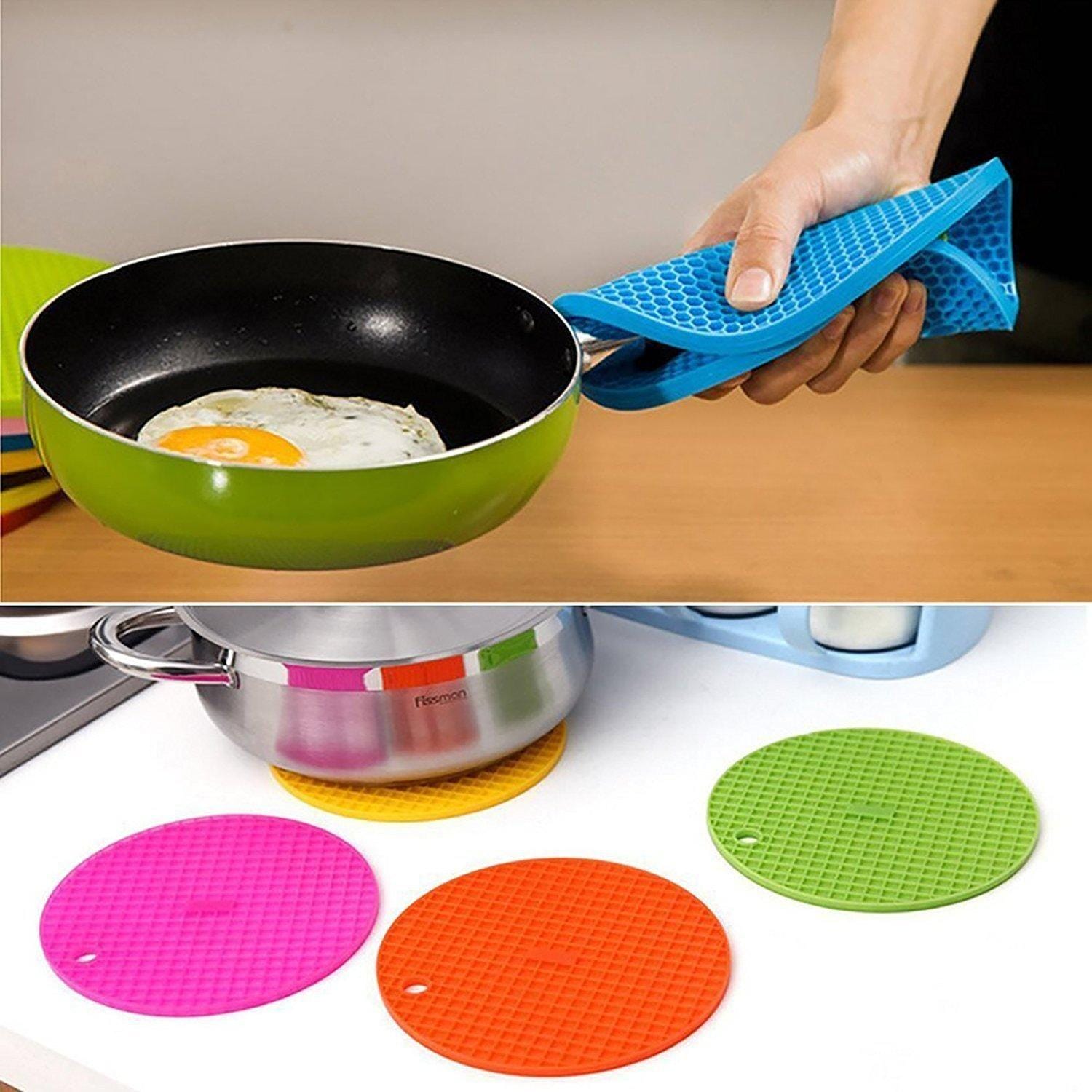 Multipurpose Silicone Reusable Mat (Pack of 4) Zaavio®