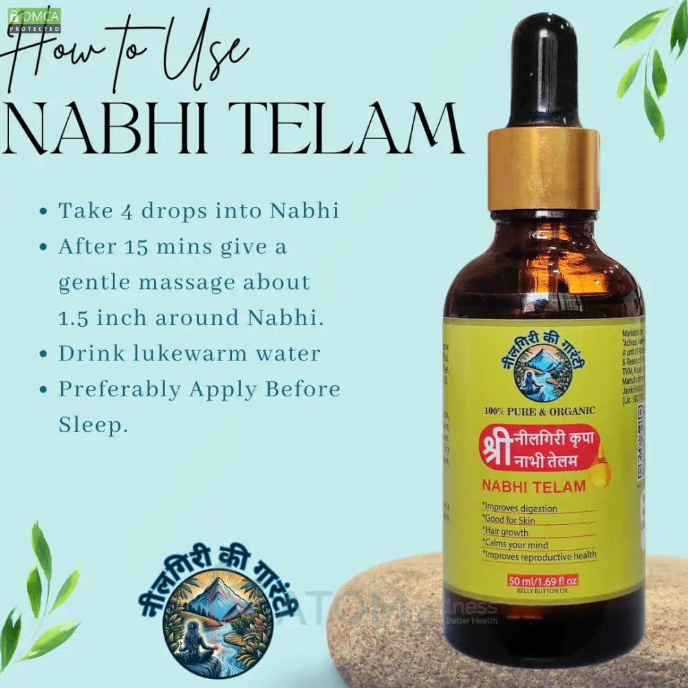 Oil For Navel Belly Button Castor Oil For Stomach- NabhiGlo™️ (Pack of 2) NabhiGlo™️ Ayurvedic Belly Oil (Pack of 2) Zaavio®