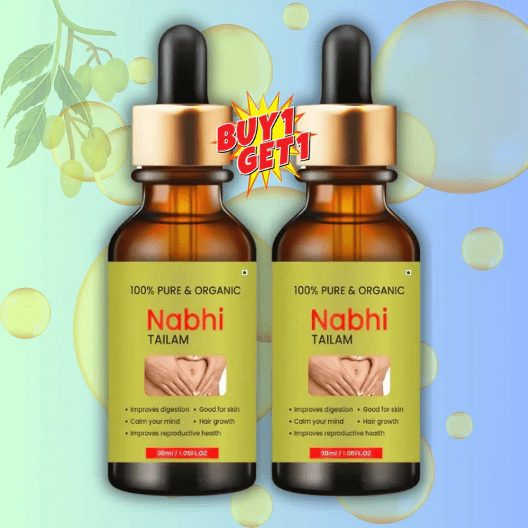 Oil For Navel Belly Button Castor Oil For Stomach- NabhiGlo™️ (Pack of 2) NabhiGlo™️ Ayurvedic Belly Oil (Pack of 2) Zaavio®