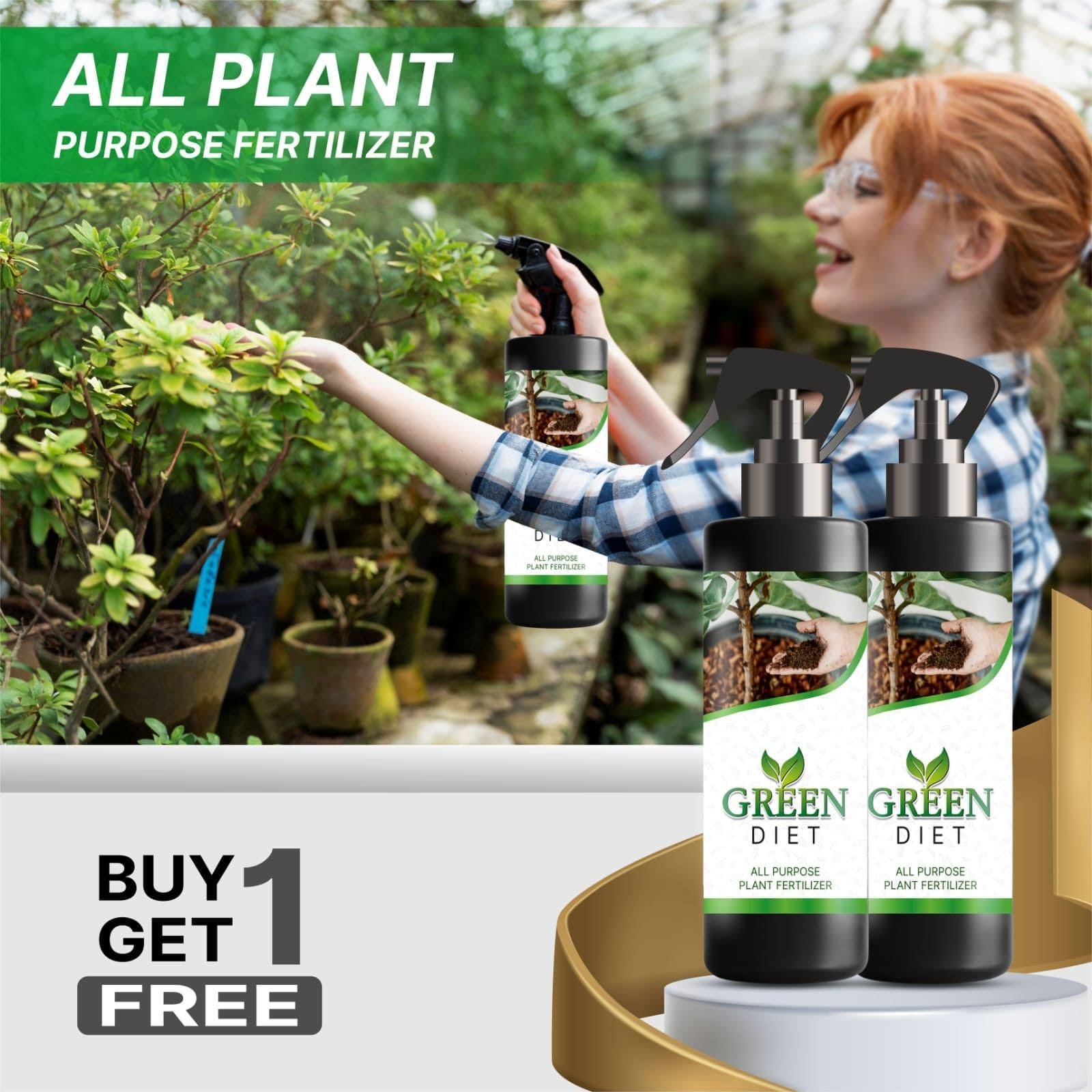 Pack of 2 Green Diet All Purpose Plant Fertilizer (Buy 1 get 1 free) Zaavio®