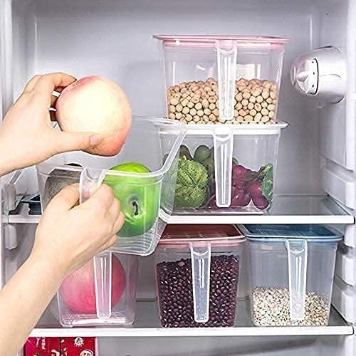 Plastic Container Basket For Kitchen Storage Containers Food Storage - Unbreakable kitchen storage  Basket - 1000 ml (Pack of 6) Pack of 6 Unbreakable kitchen Storage Basket  (Pack of 6) Zaavio®