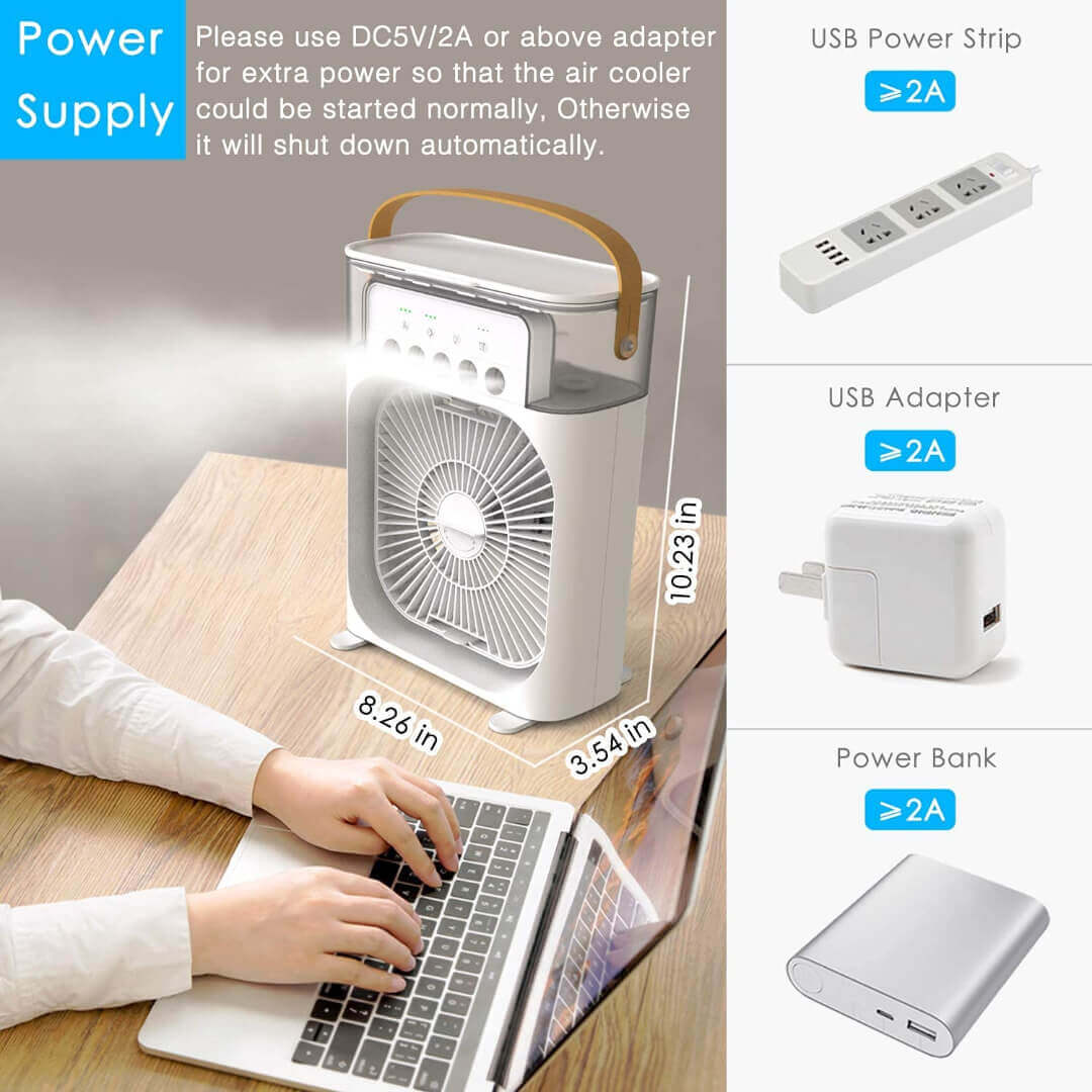 Portable Air Cooler Mini Air Conditioner Ac Cooler Fan - CoolerMist™️ Portable 4-in-1 Mini Air Cooler Fan CoolerMist™️ Portable 4-in-1 Mini Air Cooler Fan Zaavio®