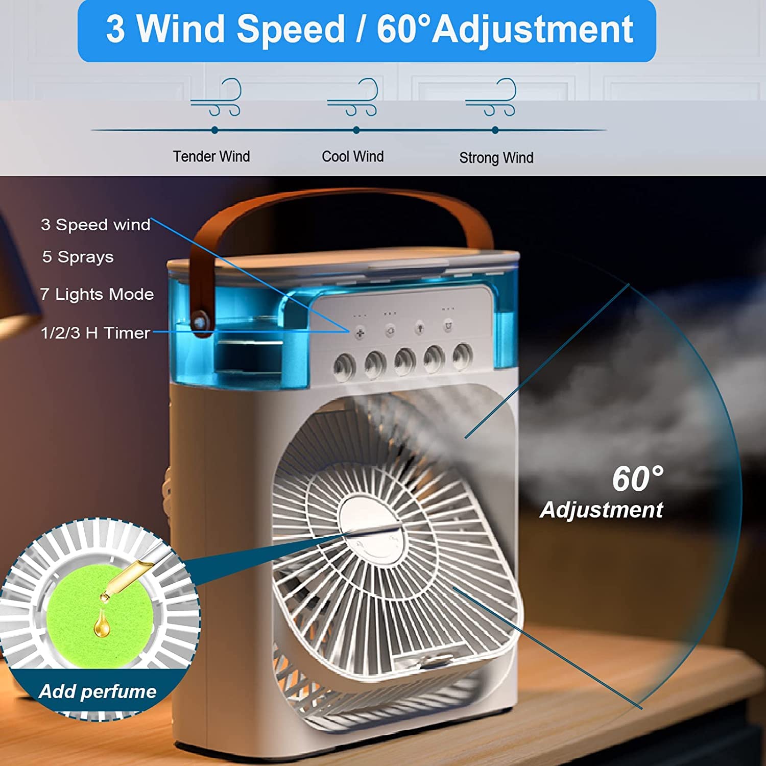 Portable Air Cooler Mini Air Conditioner Ac Cooler Fan - CoolerMist™️ Portable 4-in-1 Mini Air Cooler Fan CoolerMist™️ Portable 4-in-1 Mini Air Cooler Fan Zaavio®