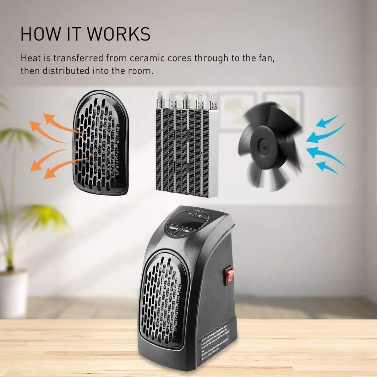 Portable Room Heater Electric Energy Efiicient Mini Heaters  - Heatorix™ Heatorix™ Zaavio®