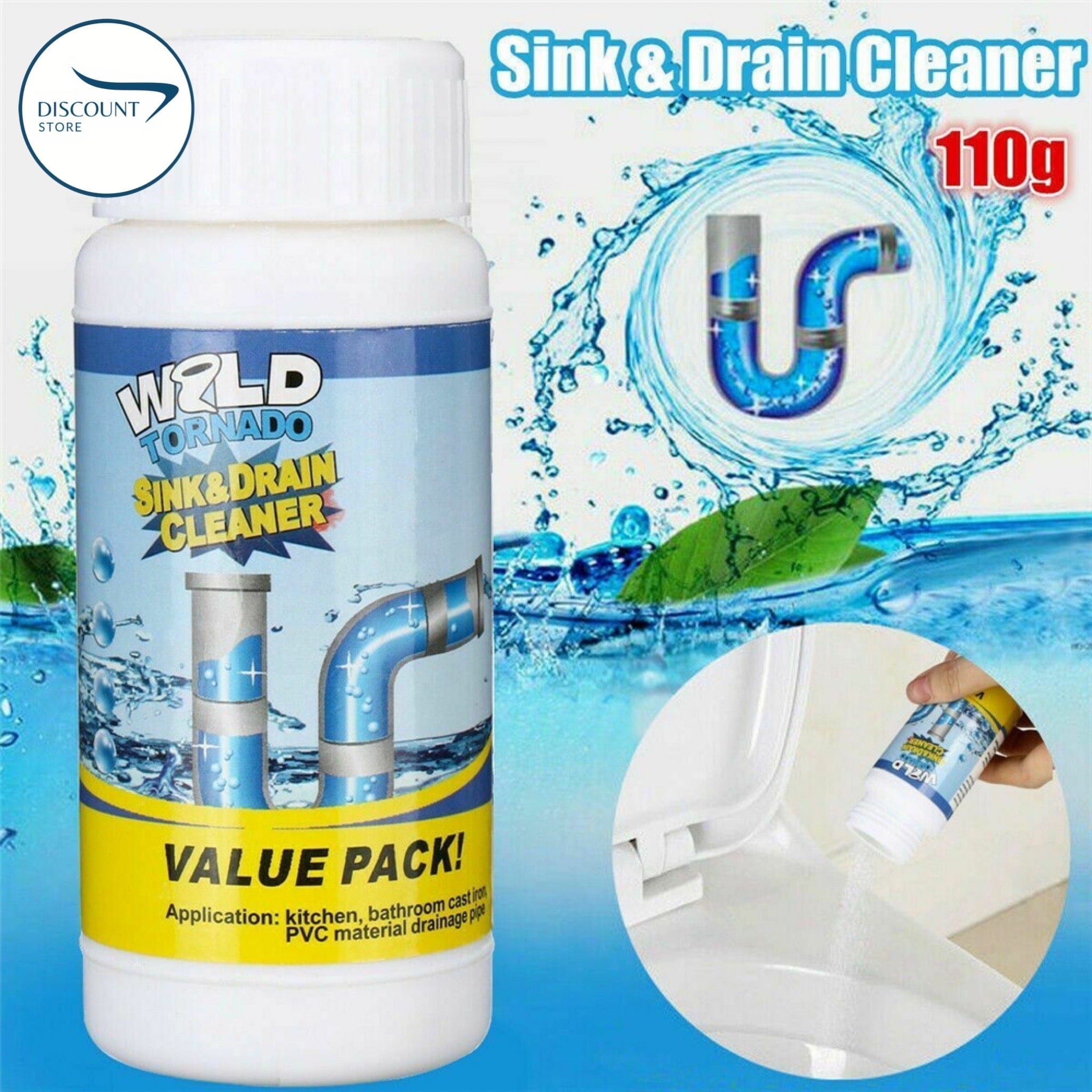 Powerful Drain & Sink Cleaner (Pack of 2) Pack of 2 Powerful Drain & Sink Cleaner (Pack of 2) Zaavio®