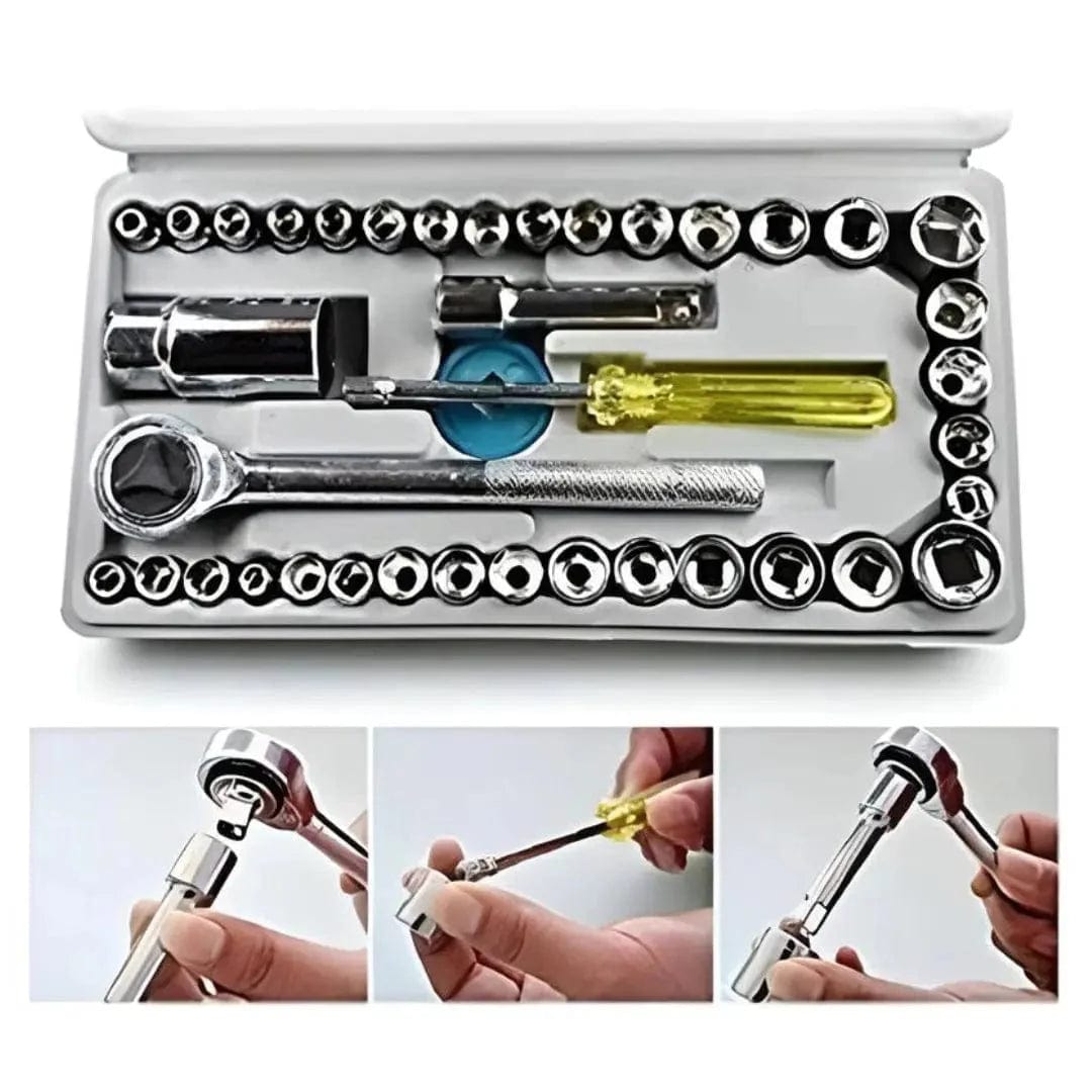 ProKit™️ | Screw Driver Tool Box Set Screwdriver Kit Home Toolkit ProKit™️ Multipurpose 40 in 1 Screwdriver Tool Kit Set Zaavio®