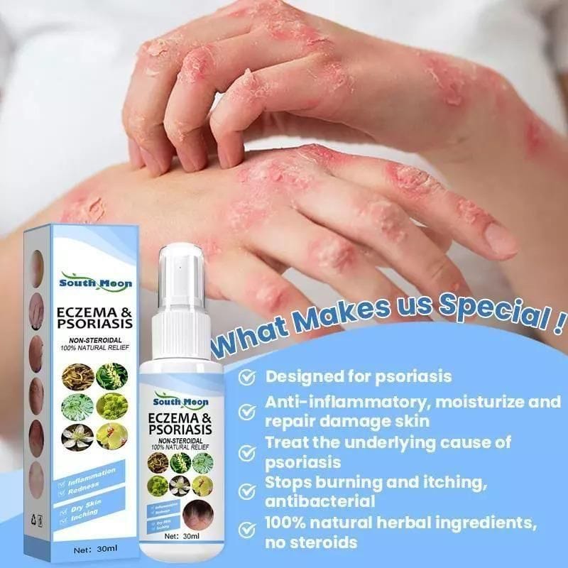 Psoriasis Treatment Vitiligo And Eczema Treatment Psoriasis Skin (Pack Of 2) Herbal Psoriasis Relief Spray (Pack Of 2) Zaavio®