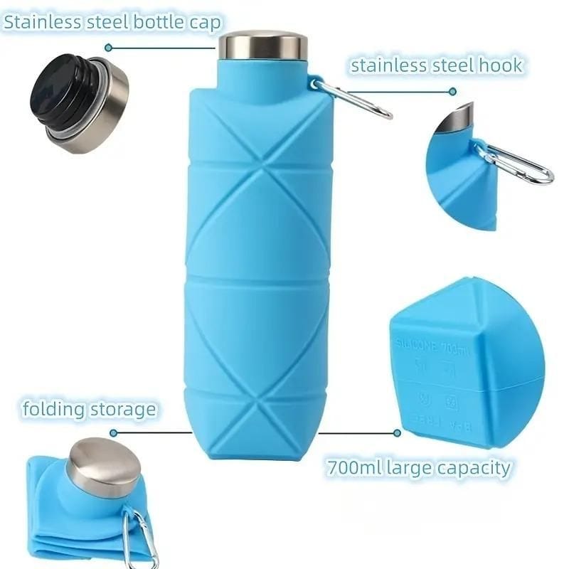 Reusable Foldable Silicone Water Bottle Zaavio®