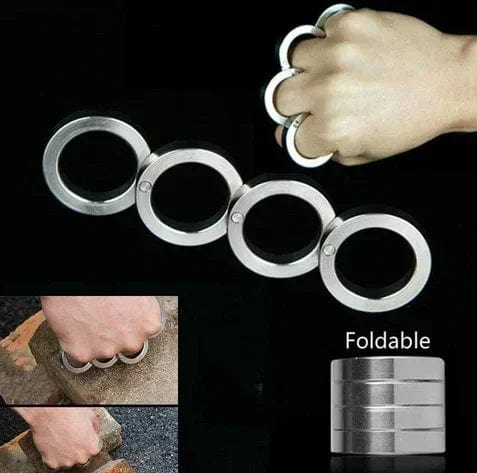 Rings For Men And Women Jewelry Self Defence Ring Stainless Steel Ring- QuadRing™️ Rotatable Folding Ring (SET of 2) QuadRing™️ Rotatable Folding Ring (SET of 2) Zaavio®