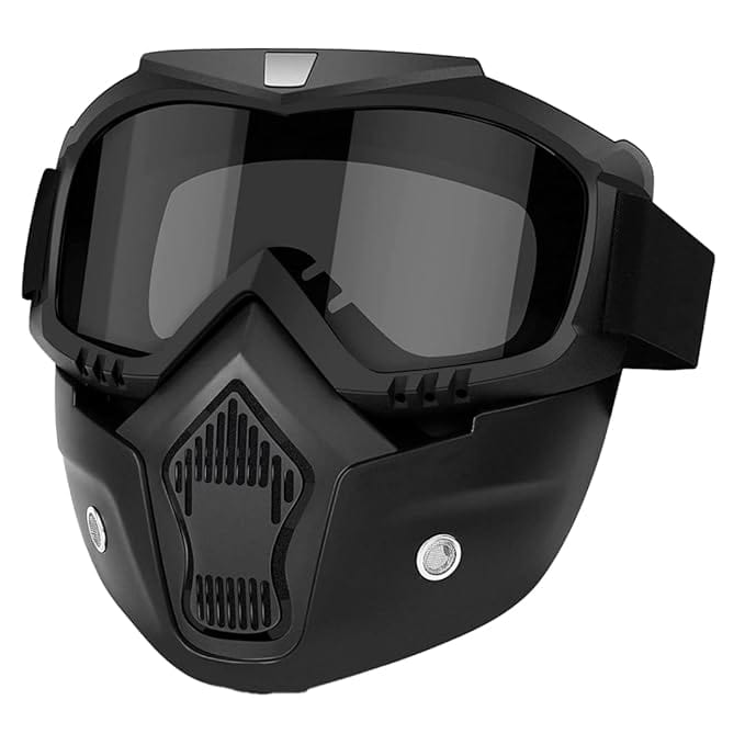 Safety Goggles UV Protective Glasses Face Shield Black Face mask - MotoSheild™️ RIDING MASK MotoSheild™️ Zaavio®