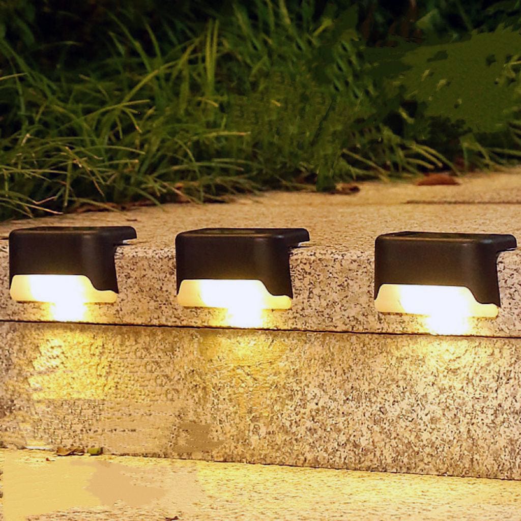 Solar Light Garden Lights Decorative Garden Solar Lamp Outdoor Lights - Solar Stair Lights (Pack of 4/8 Lights) Solarixy™️ Solar-Powered Stair Lights Zaavio®