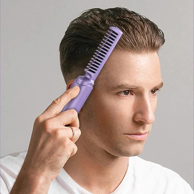 StyleMate™️ | Hair Straightener Brush Comb Straightining Brush With Comb StyleMate™️ Portable Mini Hot Hair Brush Zaavio®