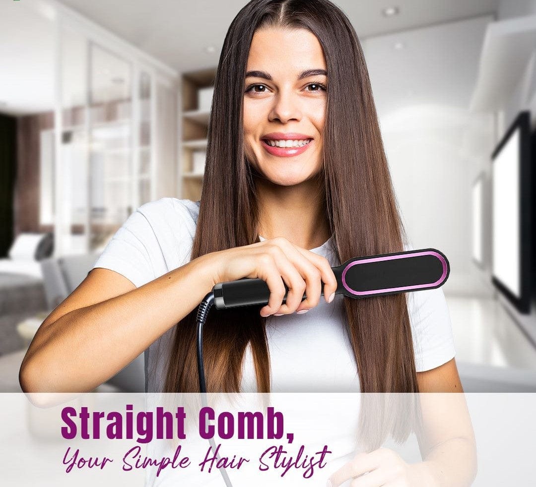 Stylixo™ Hair Straightening Brush Electric Comb Heat Straightener Stylixo™ Hair Straightener Comb Zaavio®