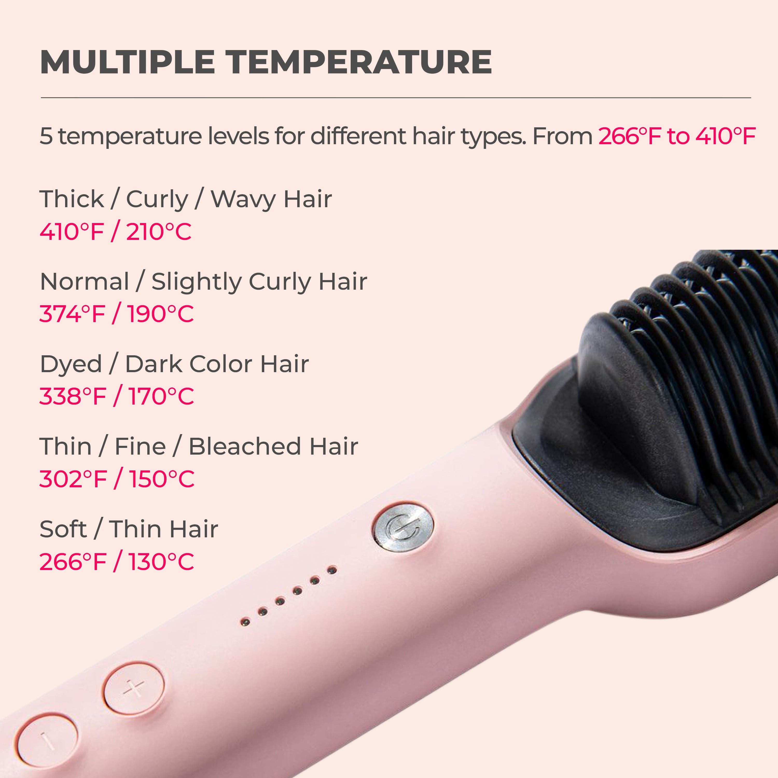 Stylixo™ Hair Straightening Brush Electric Comb Heat Straightener Stylixo™ Hair Straightener Comb Zaavio®