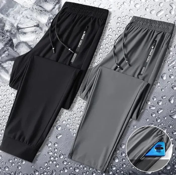 SwiFit™️ Elastic Men's Track Pants Tracksuits Of Men Lycra Black Pants (Pack of 2) SwiFit™️ Elastic Men's Track Pants (Pack of 2) Zaavio®