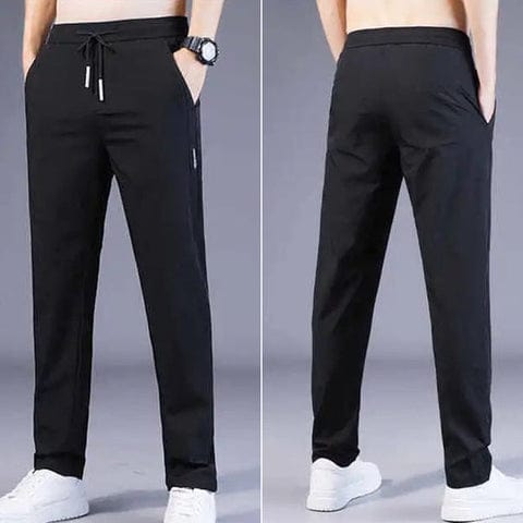 SwiFit™️ Elastic Men's Track Pants Tracksuits Of Men Lycra Black Pants (Pack of 2) SwiFit™️ Elastic Men's Track Pants (Pack of 2) Zaavio®