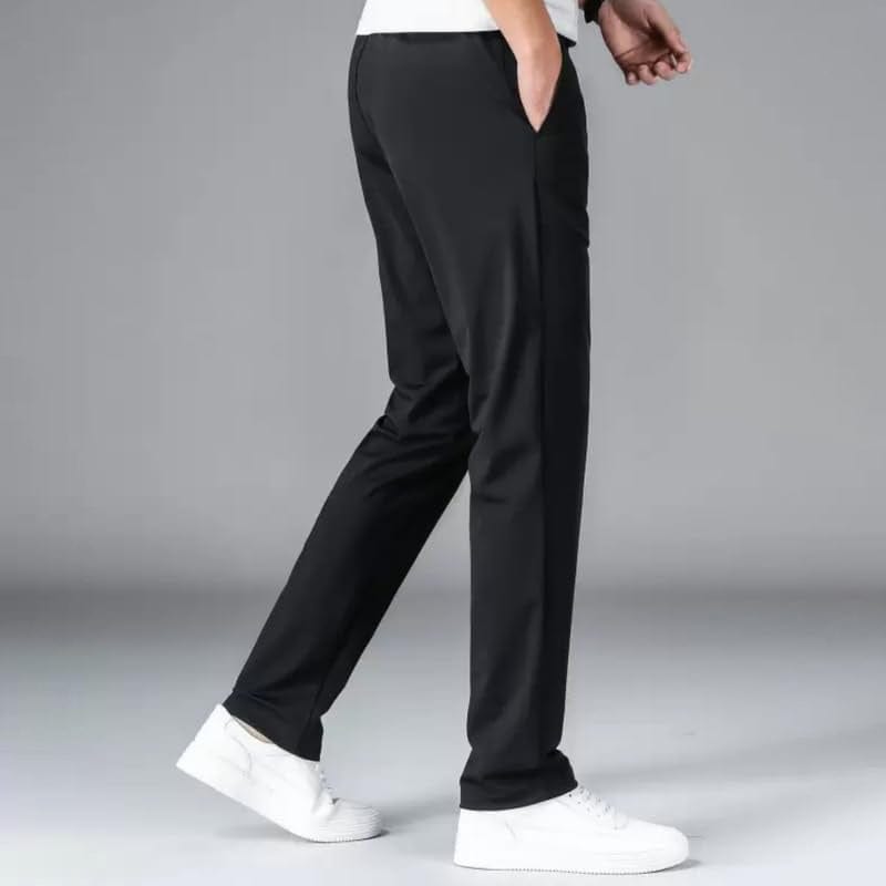 SwiFit™️ Elastic Men's Track Pants Tracksuits Of Men Lycra Black Pants (Pack of 2) SwiFit™️ Elastic Men's Track Pants (Pack of 2) Zaavio®