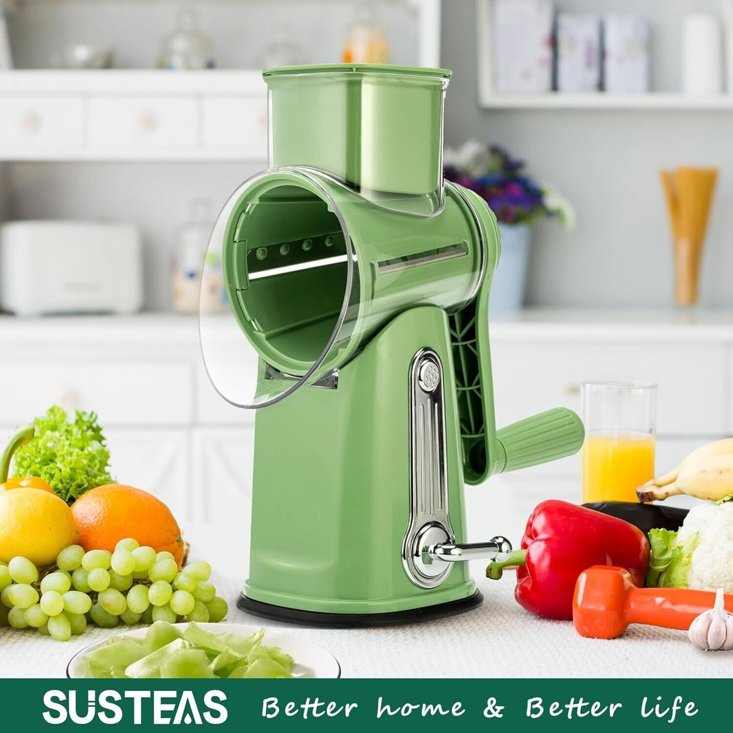 Swizie™ | Rotary Vegetable Slicer Carrot Spiralizer Salad Cutter Swizie™ Zaavio®