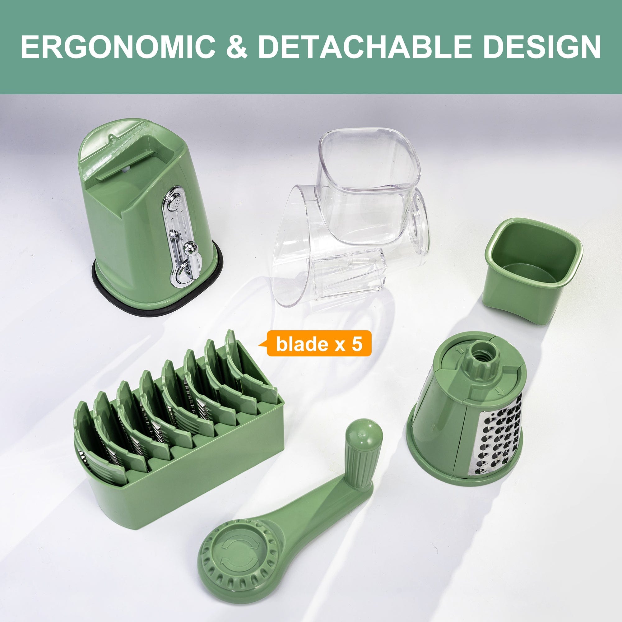 Swizie™ | Rotary Vegetable Slicer Carrot Spiralizer Salad Cutter Swizie™ Zaavio®