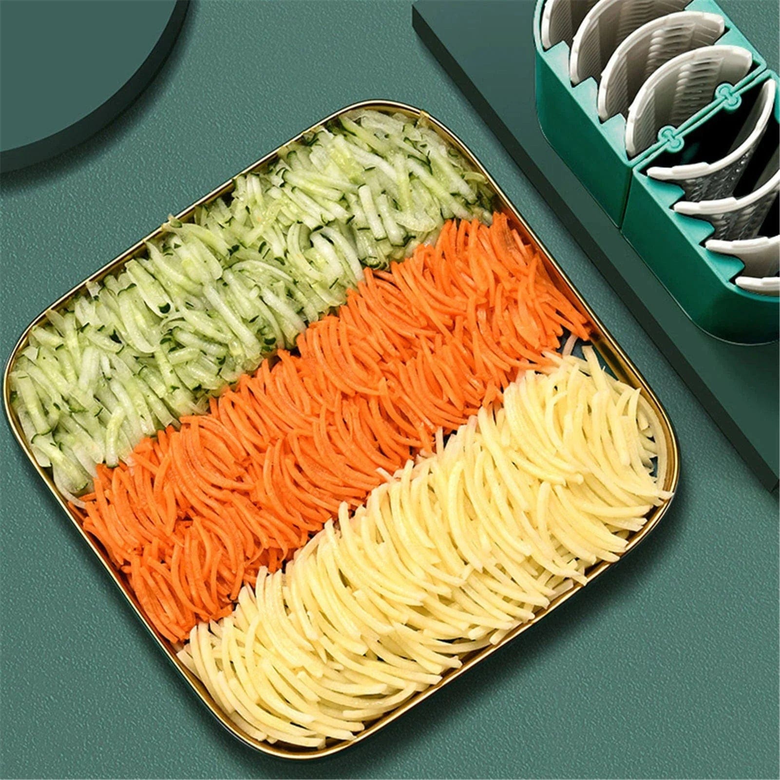 Swizie™ | Rotary Vegetable Slicer Carrot Spiralizer Salad Cutter Swizie™ Zaavio®