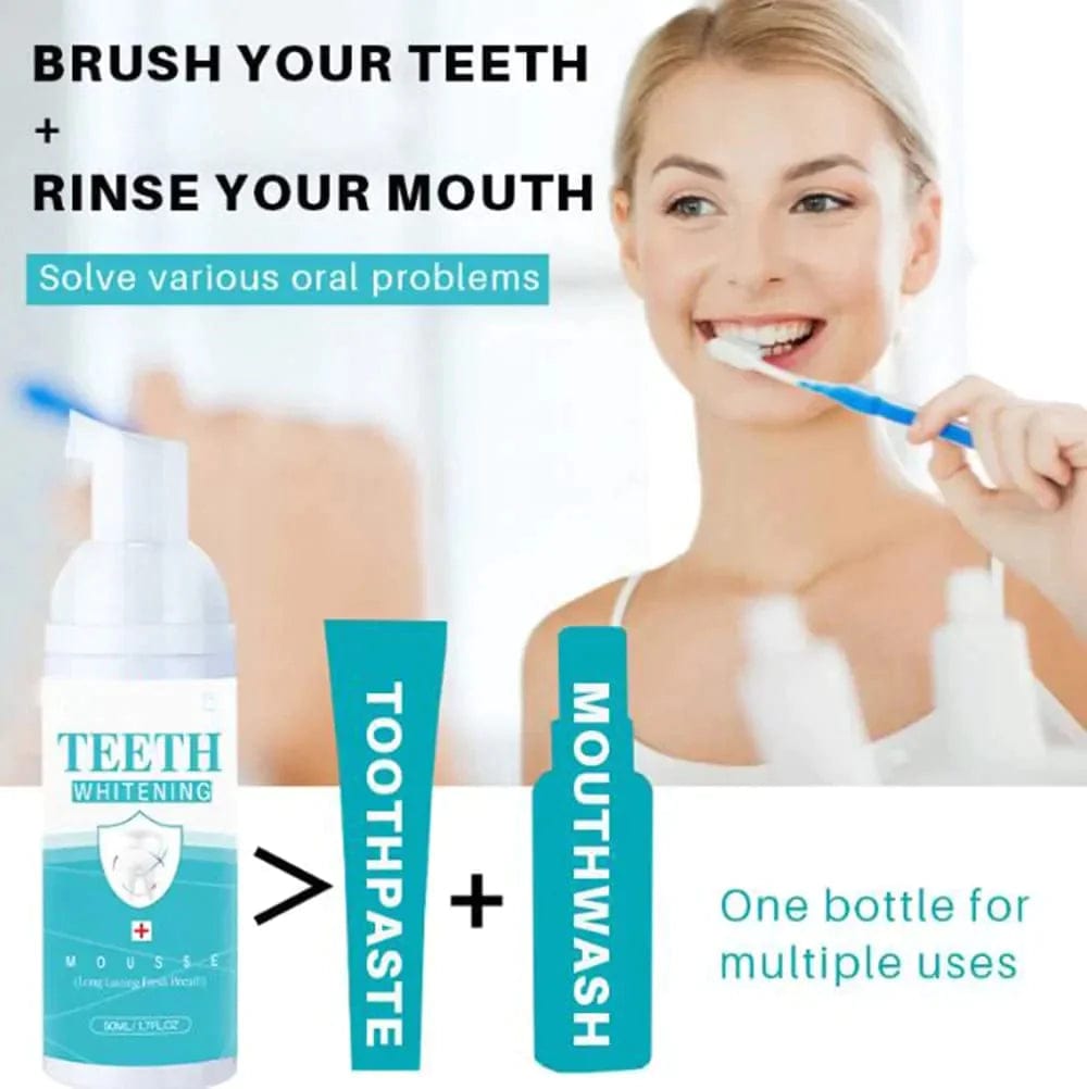 Teeth Whitening Mousse Foam Toothpaste Dental Stain Tartar Remover TeethPro™️ Foam Toothpaste Zaavio®