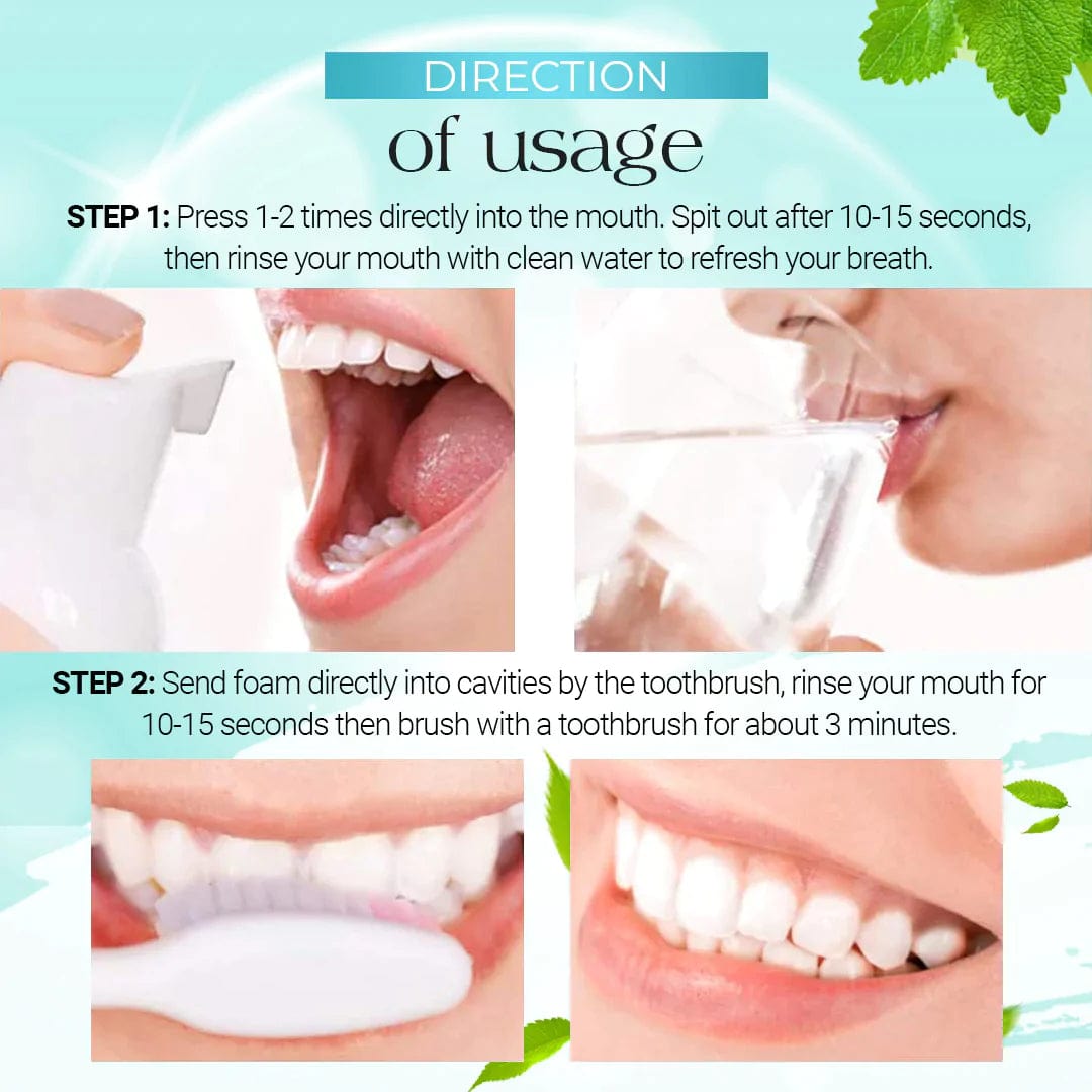 Teeth Whitening Mousse Foam Toothpaste Dental Stain Tartar Remover TeethPro™️ Foam Toothpaste Zaavio®