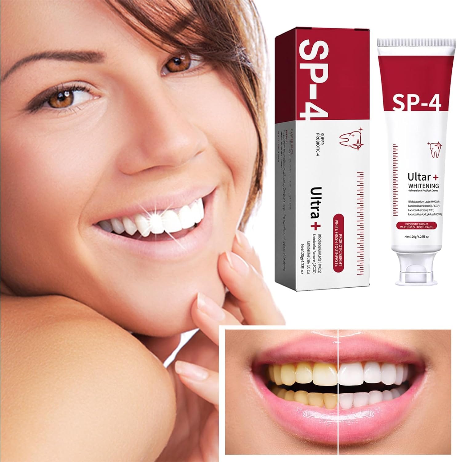 Teeth Whitening Tooth Paste Whitening Your Teeth At Home  - SP4 Probiotic Whitening Toothpaste SP-4 Probiotic Toothpaste Zaavio®