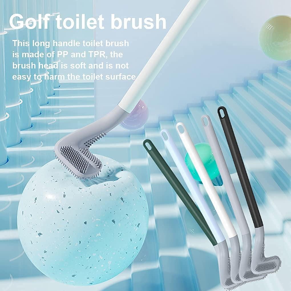 Toilet Cleaner Brush Golf Head Toilet Brush Cleaner - TeeScrub™️ (Pack of 2) TeeScrub™️ (Pack of 2) Zaavio®