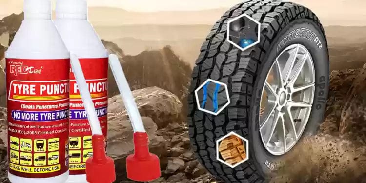 Tyre Puncture Car Tubeless Tyre Puncture Kit Bike Tire Repair - PunctureGuard™️ Tyre Puncture Repair Fluid PunctureGuard™️ Tyre Puncture Repair Fluid (Pack Of 2) Zaavio®